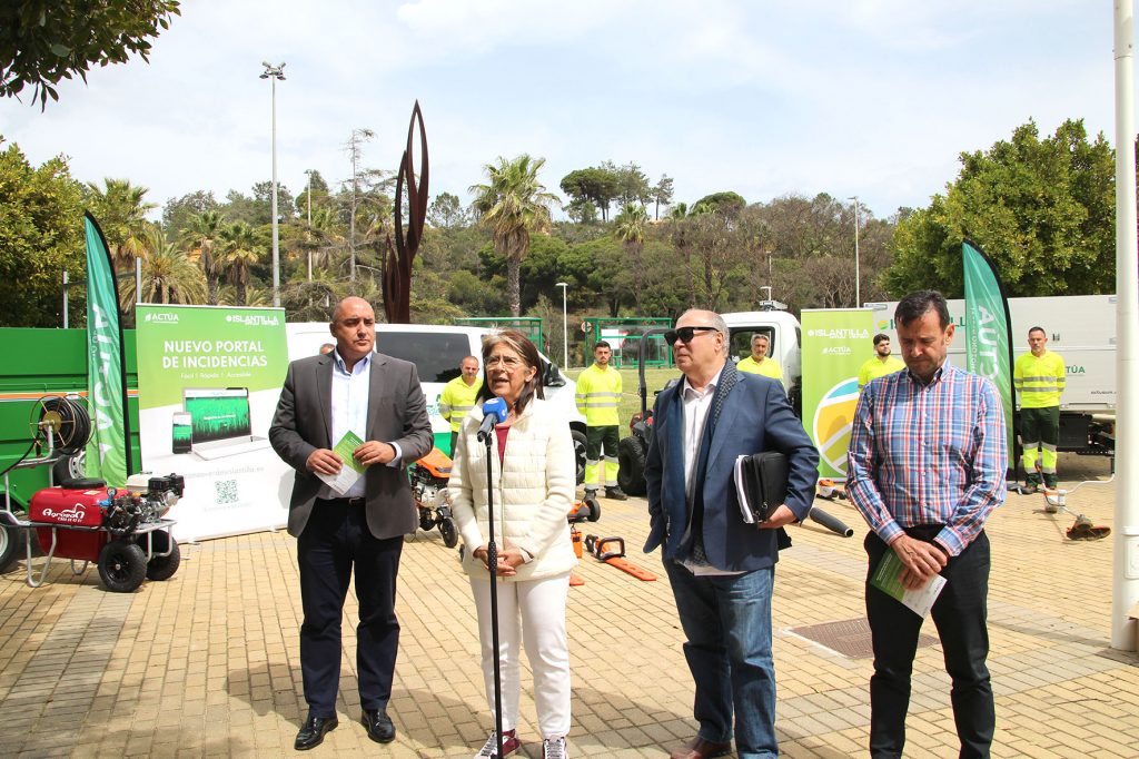 Presentación del nuevo servicio de jardinería sostenible en Islantilla