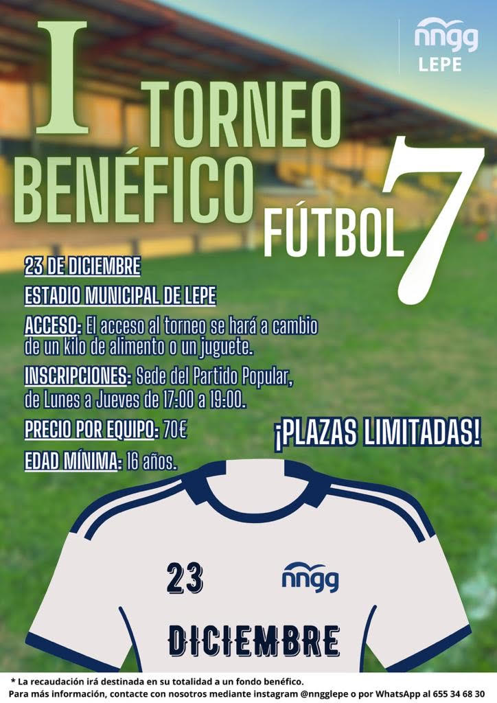 cartel torneo futbol 7 lepe nngg 23 diciembre