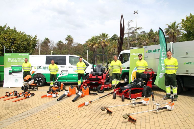 Presentación del nuevo servicio de jardinería sostenible en Islantilla